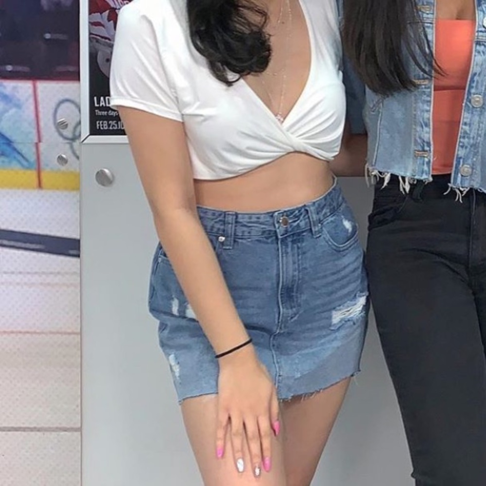 White Crop Top